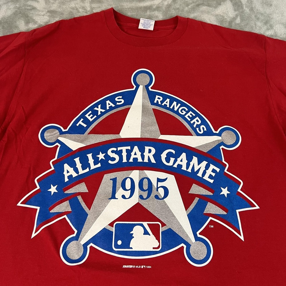 Vintage Texas Rangers Shirt Mens XL MLB Baseball 1995 All Star Game Starter 90s